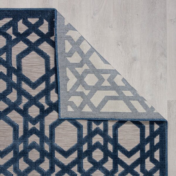 Modrý vonkajší koberec 230x66 cm Oro - Flair Rugs