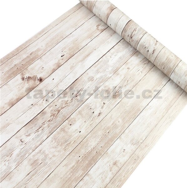 Samolepiace tapety 45 cm x 10 m IMPOL TRADE 9329 drevo bielené Samolepiace tapety