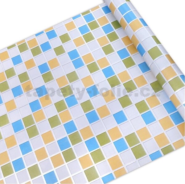 Samolepiace tapety 45 cm x 10 m IMPOL TRADE 9093 mozaika farebná Samolepiace tapety