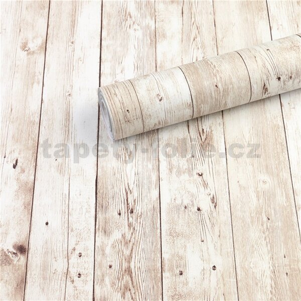 Samolepiace tapety 45 cm x 10 m IMPOL TRADE 9329 drevo bielené Samolepiace tapety