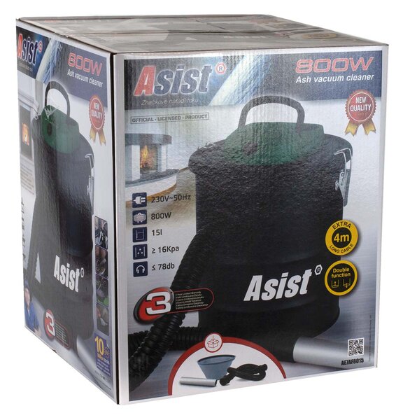 ASIST Vysávač popola 800W, 15L