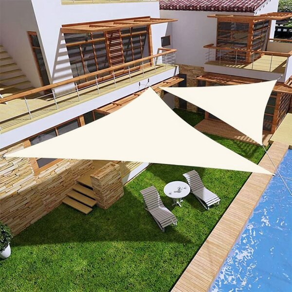 ModernHome Slnečná plachta nepremokavá strieška 3x3x3m ModernHome - béžová
