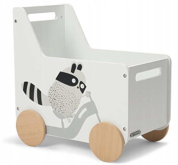 Kinderkraft Racoon box na hračky, vozík