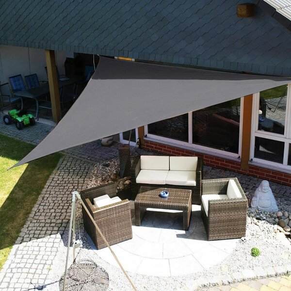 ModernHome Slnečná plachta vodeodolná strieška 3x3x3m ModernHome - šedá