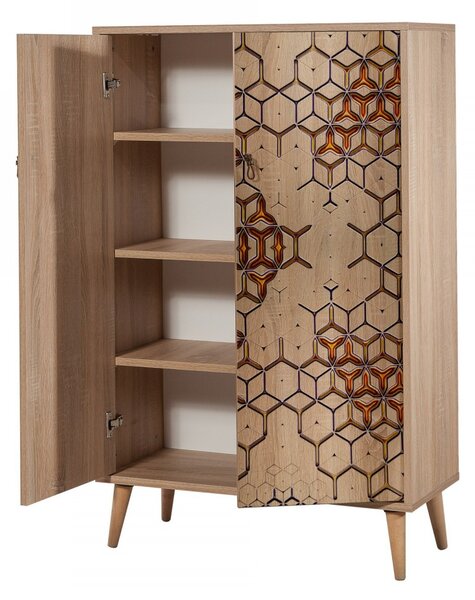 Hanah Home Komoda Multibox 80 cm hnedá