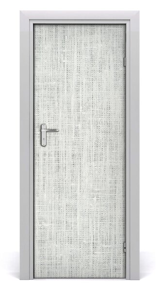 Samolepiace fototapety na dvere Ľanové biele plátno 75x205 cm