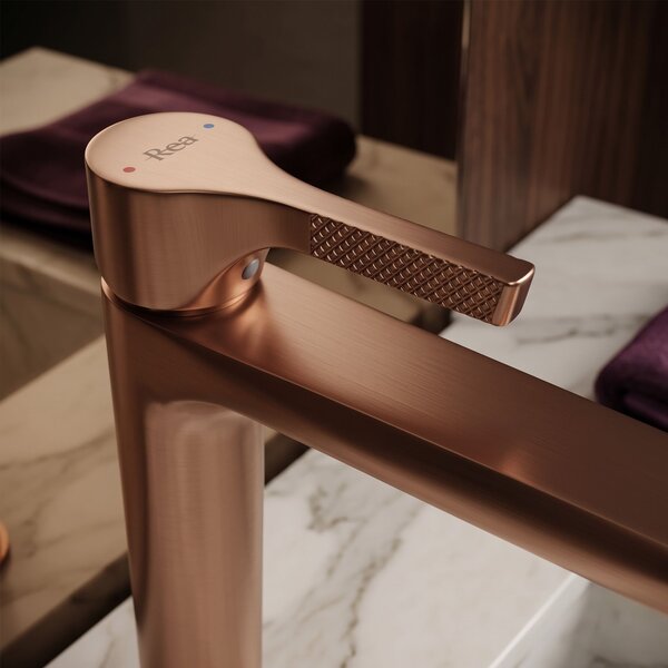 Umývadlová batéria PREMIUM REA Maxim Brush Copper High