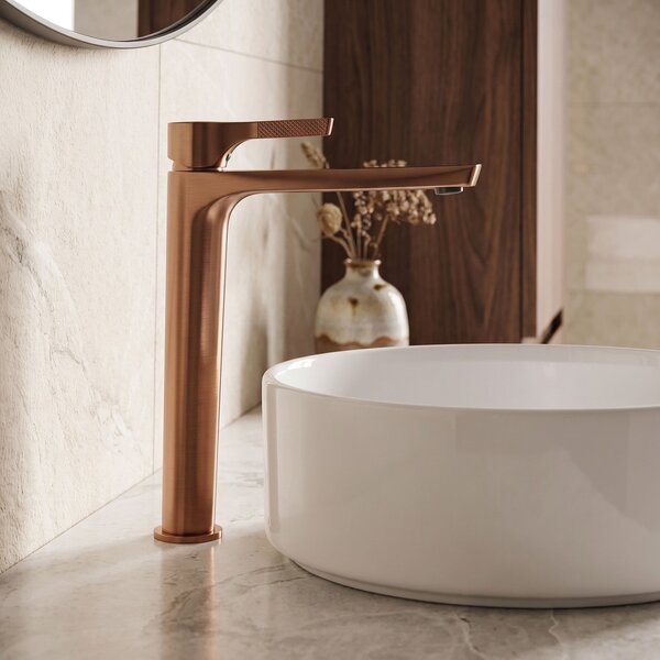 Umývadlová batéria PREMIUM REA Maxim Brush Copper High