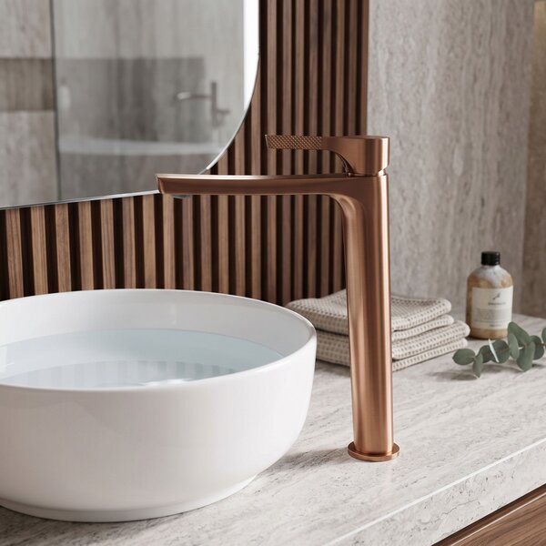 Umývadlová batéria PREMIUM REA Maxim Brush Copper High