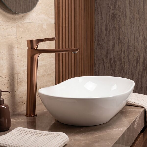 Umývadlová batéria PREMIUM REA Maxim Brush Copper High