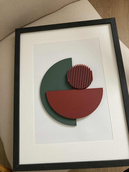 Moderný 3D abstraktný obraz na stenu 20 × 30 cm