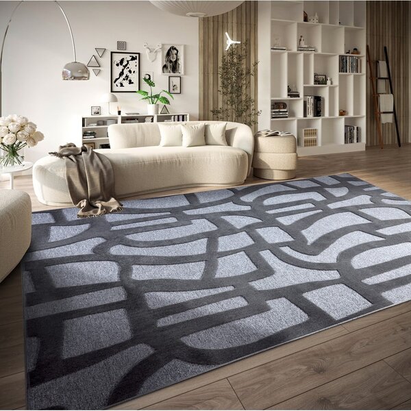 Tmavomodrý koberec z recyklovaných vlákien 160x230 cm Therese – Villeroy&Boch