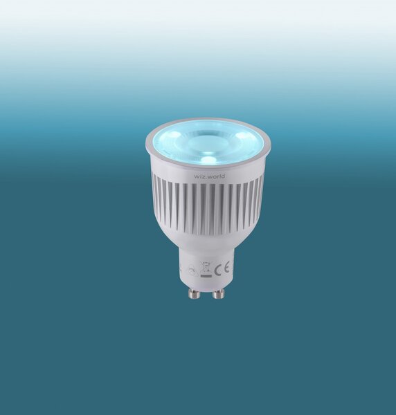 Trio 956-88 inteligentná LED žiarovka 1x6,5W | GU10 | 360L | 2200-6500K | RGBW - stmievateľná, nastavenie teploty osvetlenia, technológie Wiz, diaľkové ovládanie, pamäťová funkcia, biela