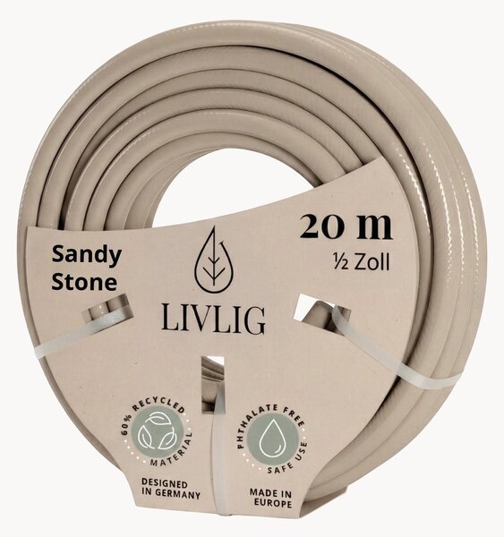 Dizajnová záhradná hadica Sandy Stone, D 20 m
