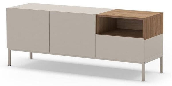 Krémový TV stolík 140x55 cm Cailin – Marckeric
