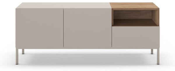 Krémový TV stolík 140x55 cm Cailin – Marckeric