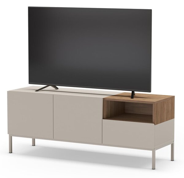 Krémový TV stolík 140x55 cm Cailin – Marckeric