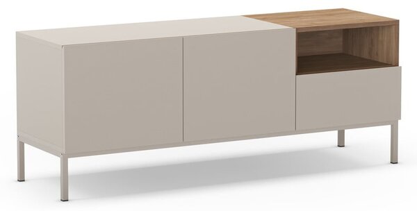 Krémový TV stolík 140x55 cm Cailin – Marckeric