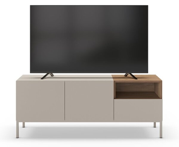 Krémový TV stolík 140x55 cm Cailin – Marckeric