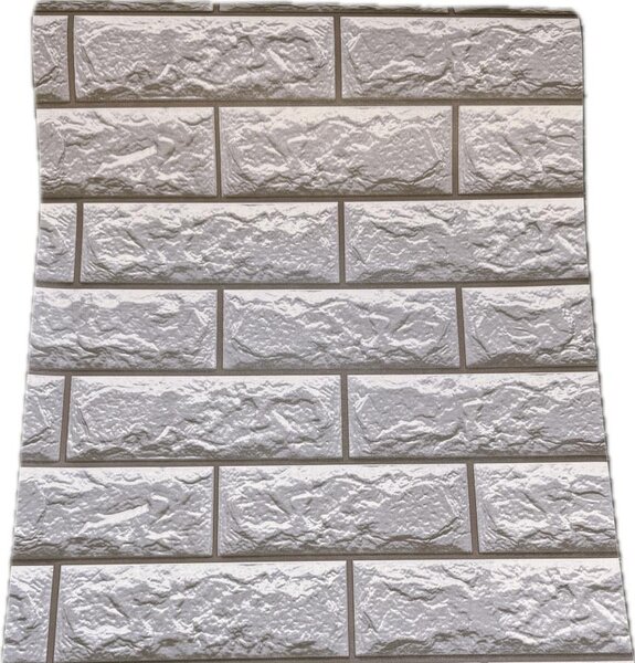 Samolepiace tapety 45 cm x 10 m IMPOL TRADE 9224 klinker tmavo sivý obklad s hnedou škárou Samolepiace tapety