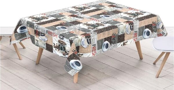 Obrus PVC 80A, metráž, 20 m x 140 cm, ranná káva, IMPOL TRADE
