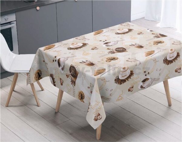 Obrus PVC 214A, metráž, 20 m x 140 cm, coffee, IMPOL TRADE