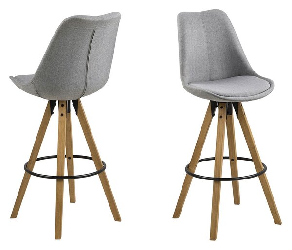 Šedá Barová stolička Dima 111,5 × 48,5 × 55 cm ACTONA