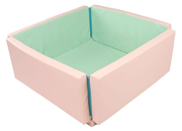 MeowBaby® Bazén z ekologickej kože + zábavná podložka, pastelový