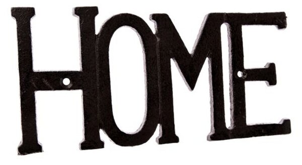 HOME liatinová dekorácia na stenu hnedá 18cm