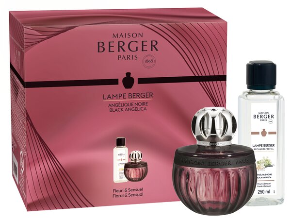 Maison Berger Paris Darčeková sada: katalytická lampa Duality ružová + Čierna Angelika, 250 ml 4744