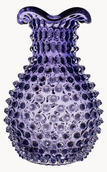 Ručne fúkaná váza Hobnail, V 21 cm
