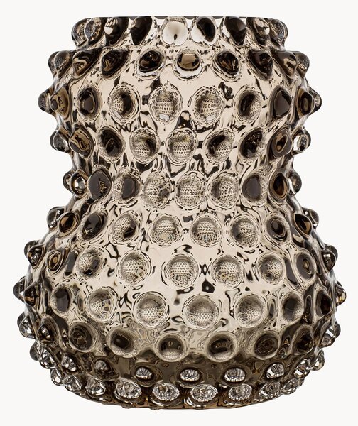 Ručne fúkaná váza Hobnail Birdie, V 13 cm