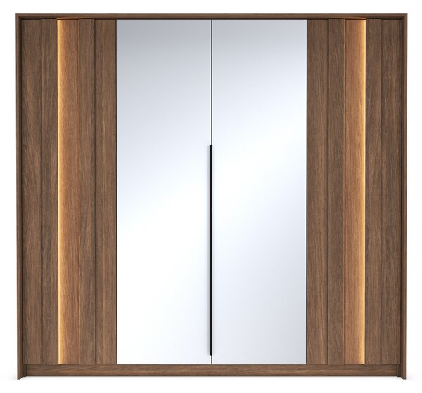Skriňa Flaro 223 cm s osvetlením - dub dunin