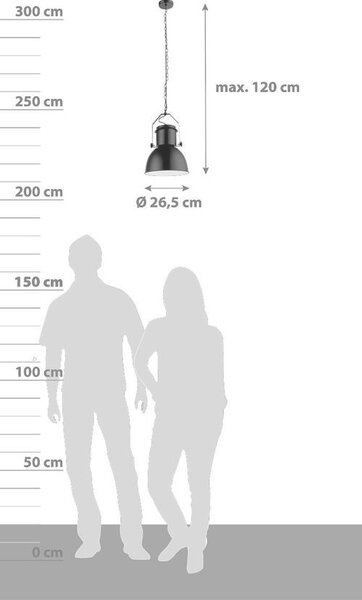 ZÁVESNÉ SVIETIDLO, 26.5/120 cm Globo - Online Only bytové doplnky, Online Only