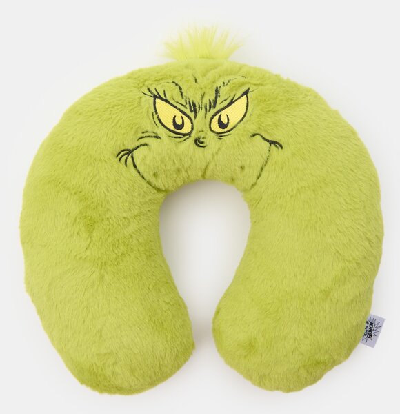 Sinsay - Cestovný vankúš a maska na oči Grinch - žlto-zelená