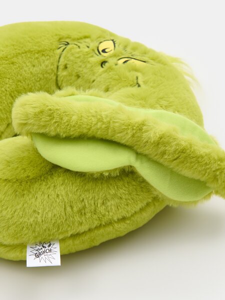 Sinsay - Cestovný vankúš a maska na oči Grinch - žlto-zelená