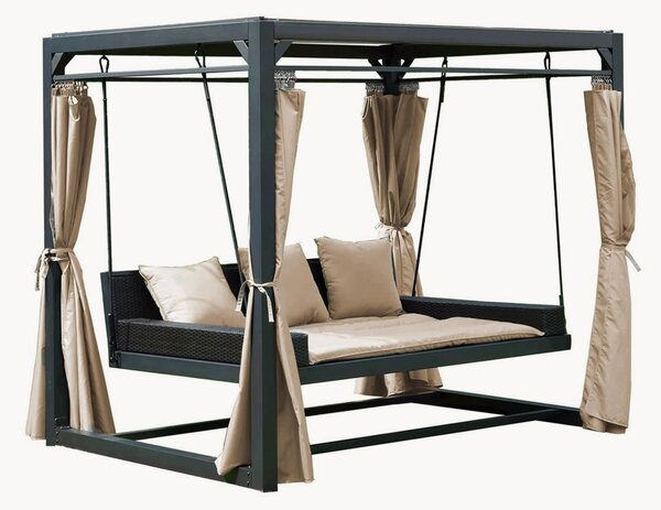 Záhradná pergola so závesným záhradným ležadlom Provence