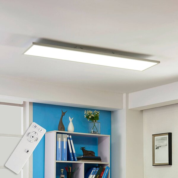 Arcchio LED panel Philia, 120 cm, 30 W, Biela / opálová, Obývacia izba / jedáleň, Plast, Moderný, Stropné svetlo