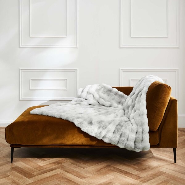 Sivá deka z mikroplyšu 180x220 cm Mounty – douceur d'intérieur