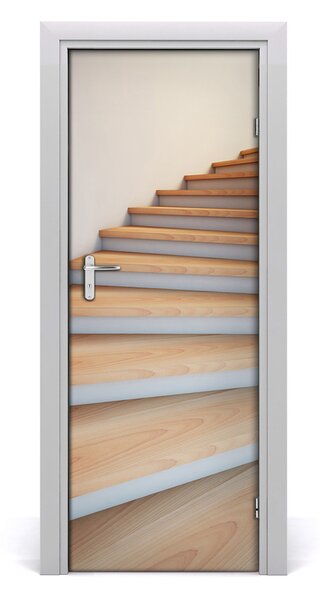 Fototapeta samolepiace na dvere schody ulice 75x205 cm