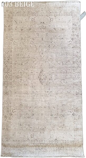 HU Béžový orientálny koberec Banco 1003-BEIGE Rozmer: 60x110 cm