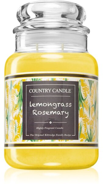 Country Candle Farmstand Lemongrass & Rosemary vonná sviečka 680 g