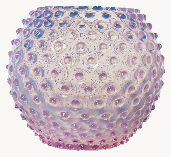 Ručne fúkaná váza Hobnail, V 18 cm