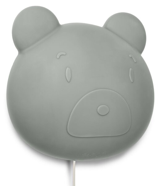 Nástenná nočná lampa Vega Mr Bear dove blue