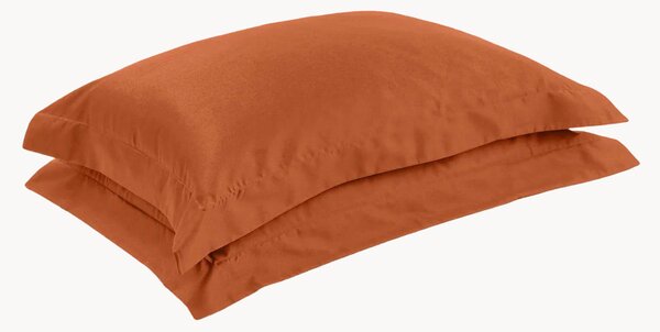 Obliečky na vankúše z bavlneného saténu Terracotta, 2 ks