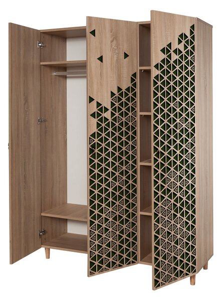 NovýNábytok.sk Šatníková skriňa Modella 121 (dub sonoma). Akcia -18%. Vlastná spoľahlivá doprava až k Vám domov. 1088280