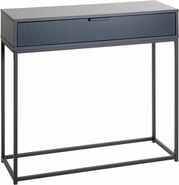 KONZOLOVÝ STOLÍK, antracitová, čierna, kov, kompozitné drevo, 80/28/77 cm - Online Only obývacie izby, Online Only