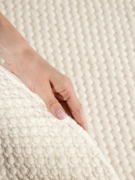 ELLE Decoration, Kusový koberec Lyon Beans 106314 Natural Cream kruh z kolekcie Elle, 160x160 (priemer) kruh, biela, obývacia izba