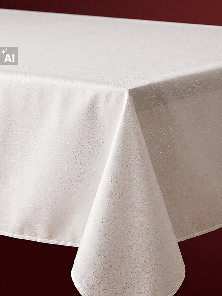 Sinsay - Obrus so striebornými detailmi - biela