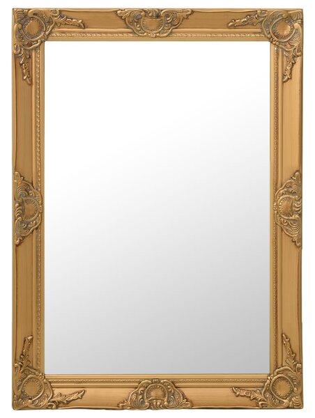 Nástenné zrkadlo v barokovom štýle 60x80 cm zlaté